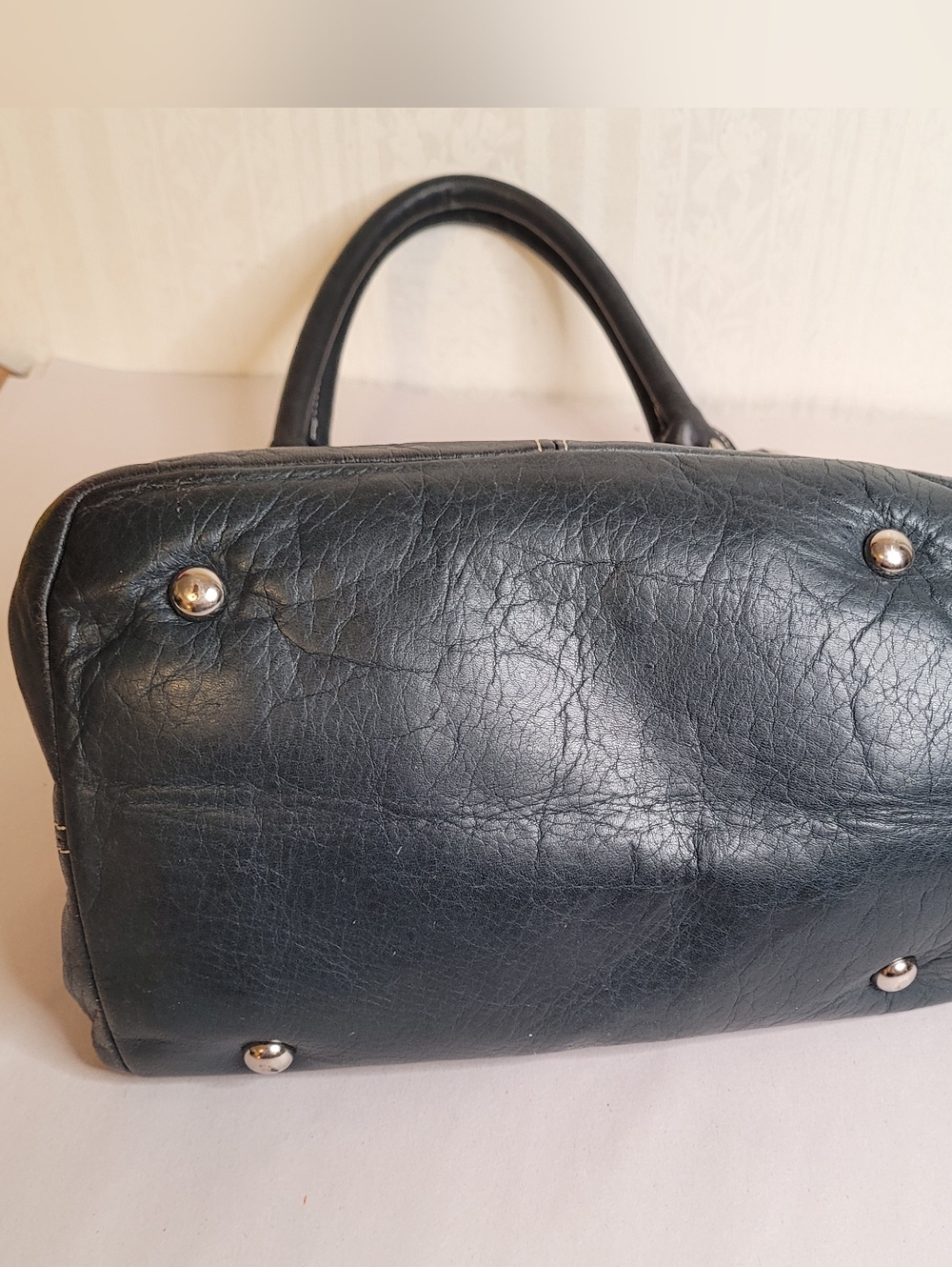Clarks Small Leather Handbag Tote - Picture 6 of 11